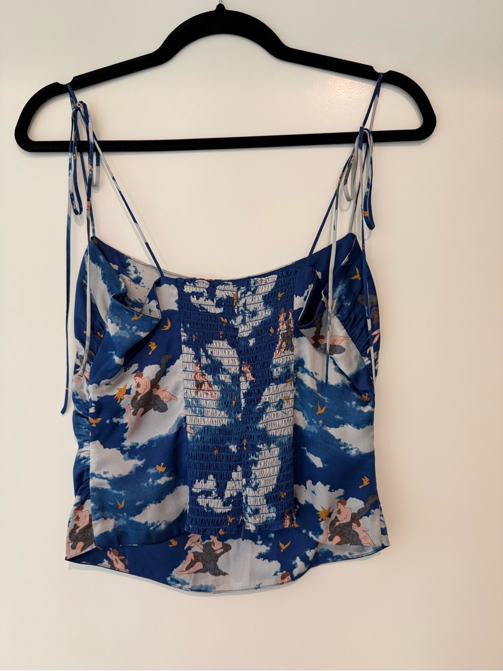 Reformation Lucrezia Silk Top Heaven - Size 4 - Picture 4 of 5